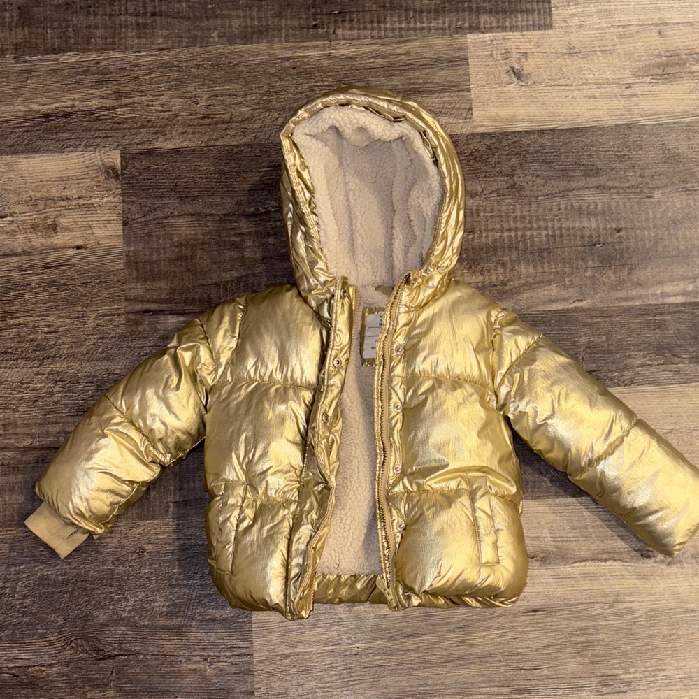GAP Gold and Cream Sherpa Jacket